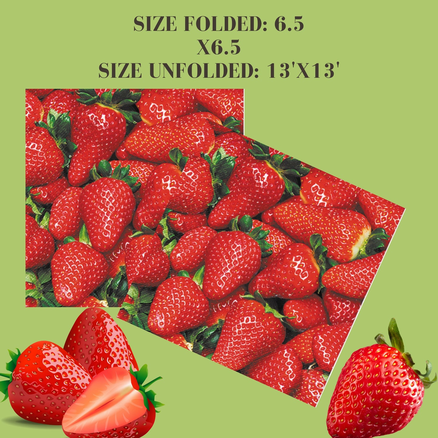 Unique Napkins Fruit Strawberry Decorative Paper Decoupage Napkin #6114