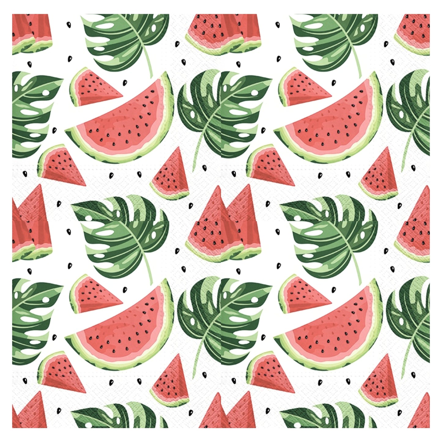 Unique Napkins Fruit Watermelon Decorative Paper Decoupage Napkin #6115