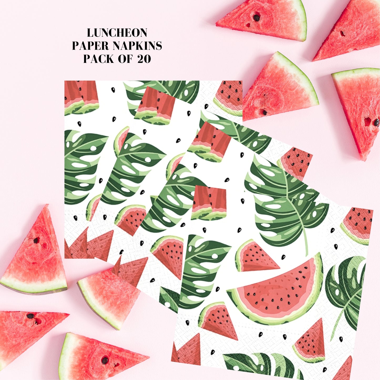 Unique Napkins Fruit Watermelon Decorative Paper Decoupage Napkin #6115