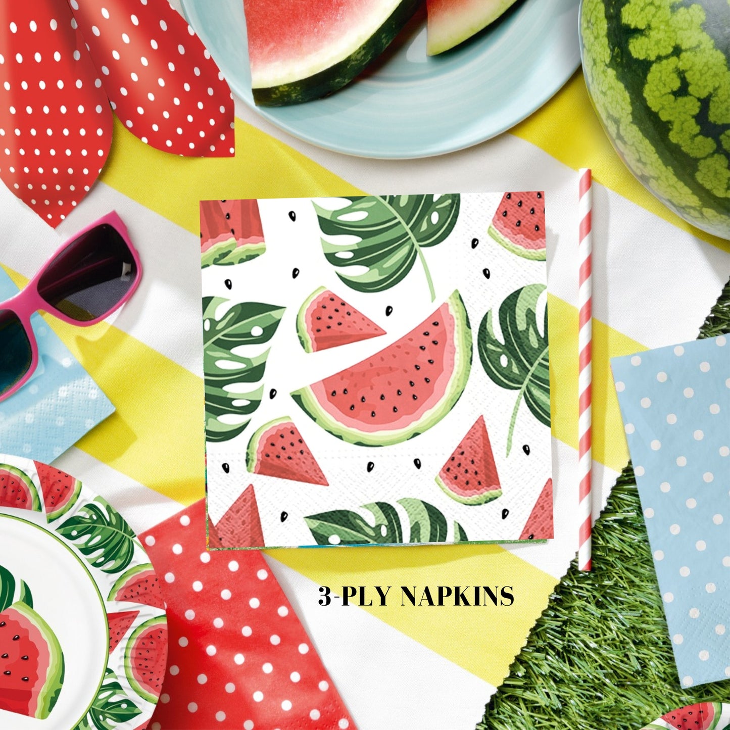 Unique Napkins Fruit Watermelon Decorative Paper Decoupage Napkin #6115