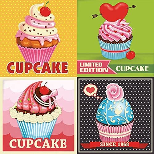 Unique Napkins Cupcake Decorative Paper Decoupage Napkin #6046