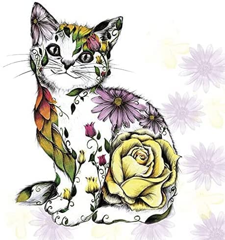 Animal Napkins Cat Decoupage Art Craft Paper Luncheon Napkin