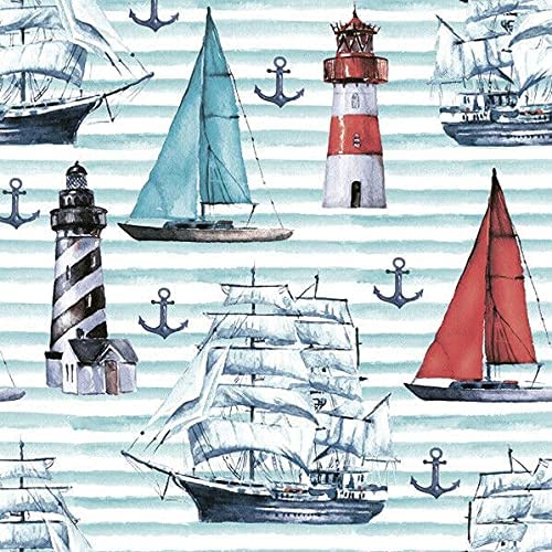 Unique Napkins Ships Decorative Paper Decoupage Napkin #6056