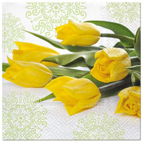 Tulips Paper Luncheon Napkins 20 Pack #5174